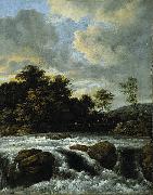 Jacob Isaacksz. van Ruisdael Landscape with Waterfall oil painting artist